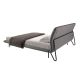 Paturi - Pat dublu tapitat design LUX Dark grey 180x200cm