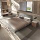 Paturi - Pat dublu tapitat design LUX Dark grey 180x200cm