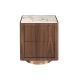 Noptiere - Noptiera din furnir de nuc cu blat marmura portelanata Walnut