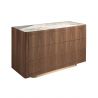 Comoda din furnir de nuc cu blat marmura portelanata Walnut
