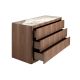 Comode - Comoda din furnir de nuc cu blat marmura portelanata Walnut