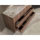 Comode - Comoda din furnir de nuc cu blat marmura portelanata Walnut