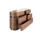 Comode - Comoda din furnir de nuc cu blat marmura portelanata Walnut