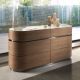 Comode - Comoda din furnir de nuc cu blat marmura portelanata Walnut