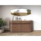 Comode - Comoda din furnir de nuc cu blat marmura portelanata Walnut