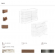 Comode - Comoda din furnir de nuc cu blat marmura portelanata Walnut