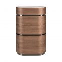 Dulapior 5 sertare furnir de nuc cu blat marmura portelanata Walnut