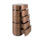 Comode - Dulapior 5 sertare furnir de nuc cu blat marmura portelanata Walnut