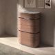 Comode - Dulapior 5 sertare furnir de nuc cu blat marmura portelanata Walnut