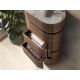 Comode - Dulapior 5 sertare furnir de nuc cu blat marmura portelanata Walnut