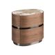 Noptiere - Noptiera cu sertare furnir de nuc cu blat marmura portelanata Walnut