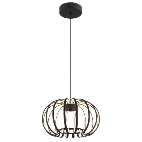 Pendule, Lustre suspendate - Lustra LED suspendata moderna RIBBON negru