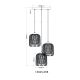 Pendule, Lustre suspendate - Lustra moderna cu 3 pendule DICHTI