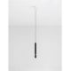 Pendule, Lustre suspendate - Pendul tub subtire aluminiu negru si alabastru LED NOEMI