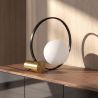 Lampa de masa design circular Gold and Black