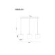Pendule, Lustre suspendate - Lustra moderna cu 3 pendule DELEON