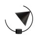 Veioze - Lampa de masa din otel negru Contemporary