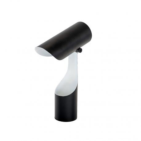 Veioze - Lampa de masa din otel cu suport pentru creioane Black and White
