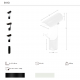 Veioze - Lampa de masa din otel cu suport pentru creioane Black and White