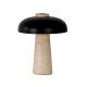 Veioze - Lampa de masa din otel negru si marmura portelanata