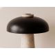 Veioze - Lampa de masa din otel negru si marmura portelanata