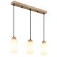 Pendule, Lustre suspendate - Lustra din lemn cu 3 pendule ROWENA