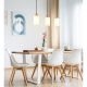 Pendule, Lustre suspendate - Lustra din lemn cu 3 pendule ROWENA