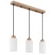 Pendule, Lustre suspendate - Lustra din lemn cu 3 pendule ROWENA