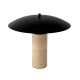 Veioze - Lampa de masa din otel negru si marmura portelanata