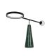 Veioze - Lampa de masa LED din otel negru si marmura portelanata verde