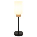 Veioza/ Lampa de masa metal si lemn ROWENA