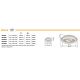 Plafoniere - Lustra, Plafoniera LED design circular MARLENNE