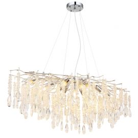 Pendule, Lustre suspendate - Lustra suspendata cu cristale din sticla KINGA