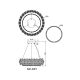 Pendule, Lustre suspendate - Lustra suspendata LED cu cristale K9 DIANN