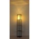 Lampadare - Lampa de podea tip raft din lemn negru TABITHA