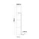 Lampadare - Lampa de podea tip raft din lemn negru TABITHA