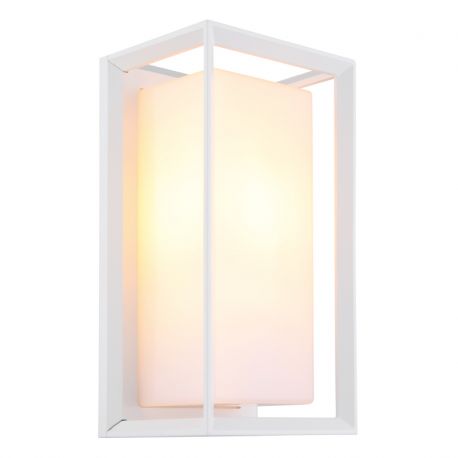Aplice - Aplica de perete exterior IP44 LOGANA alba
