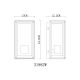 Aplice - Aplica de perete exterior IP44 LOGANA alba