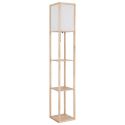 Lampa de podea tip raft din lemn maro TABITHA