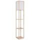 Lampa de podea tip raft din lemn maro TABITHA