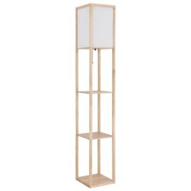Lampa de podea tip raft din lemn maro TABITHA