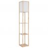 Lampa de podea tip raft din lemn maro TABITHA