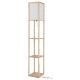 Lampadare - Lampa de podea tip raft din lemn maro TABITHA