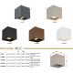 Aplice - Aplica LED, Spot pentru iluminat exterior design modern IP54 Veronika nisip 10x10cm