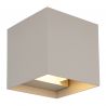 Aplica LED, Spot pentru iluminat exterior design modern IP54 Veronika nisip 10x10cm