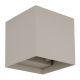 Aplice - Aplica LED, Spot pentru iluminat exterior design modern IP54 Veronika nisip 10x10cm