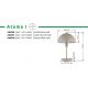 Veioze - Veioza/Lampa de masa moderna ATOMA I alba