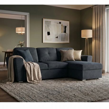 Coltare - Coltar extensibil, material texturat gri, APARTMENT 245cm