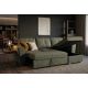 Coltare - Coltar extensibil, material texturat verde, APARTMENT 245cm