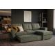 Coltare - Coltar extensibil, material texturat verde, APARTMENT 245cm